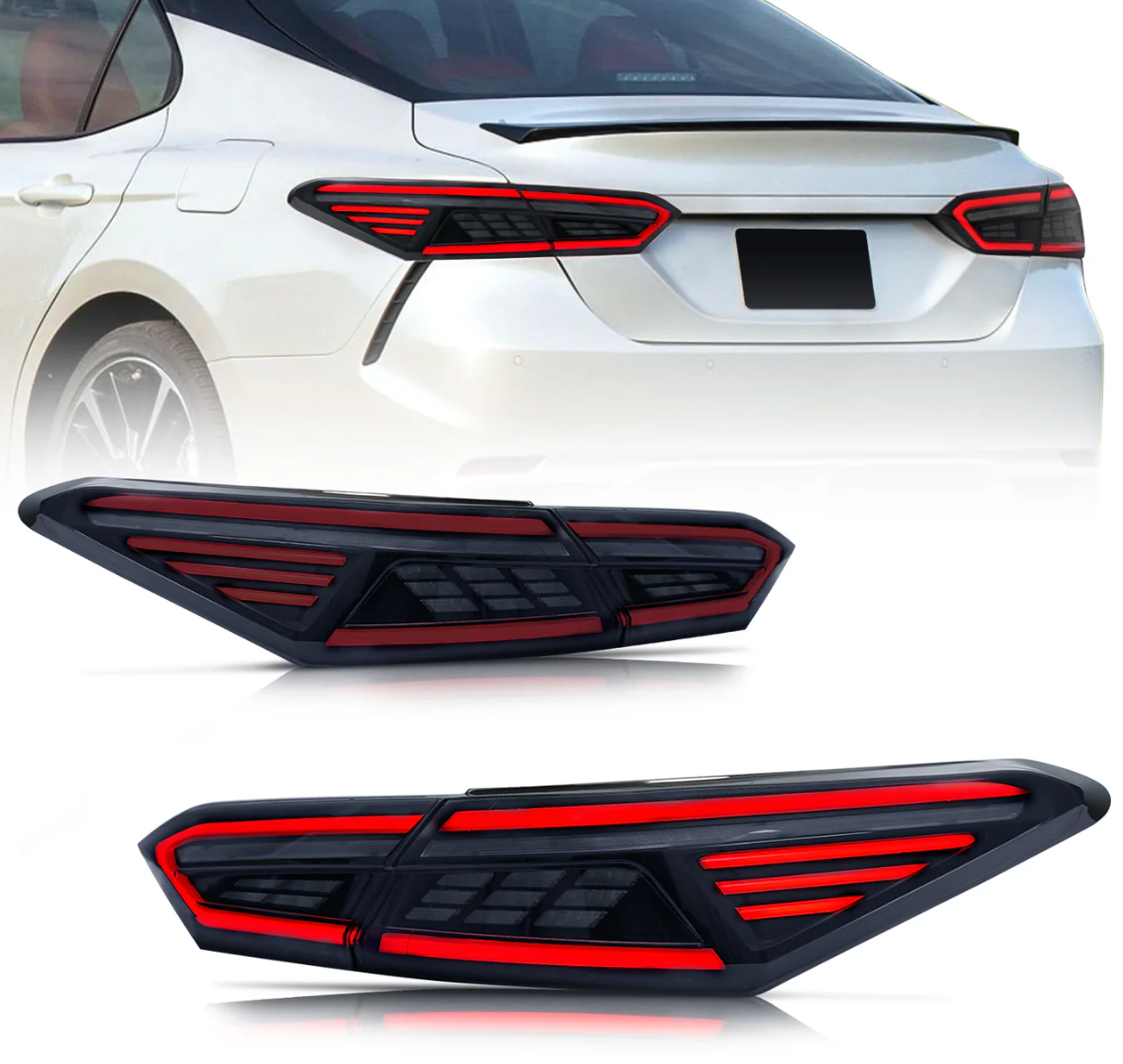 ARCHAIC Full LED Tail Lights Assembly For Toyota Camry 2018-2023