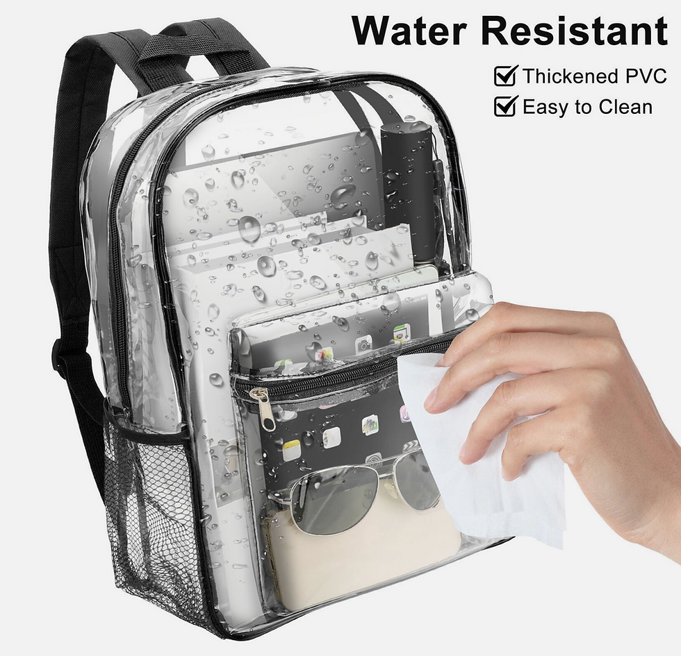 الصورة المصغرة: Clear Transparent Backpack CASE of  24 UNITS