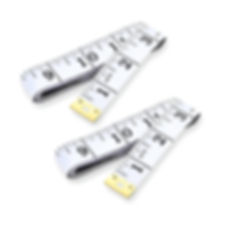 2 PACK Double Scale Soft Tape Measure, Body, Sewing, Flexible Ruler