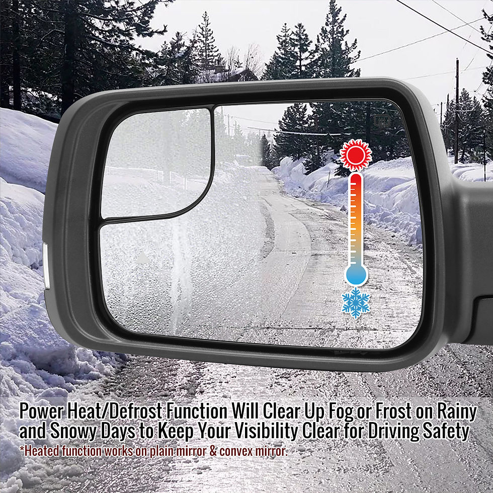 Μικρογραφία: 2019-2024 Dodge RAM 1500 Black Power Adjustable Heated Side Mirror