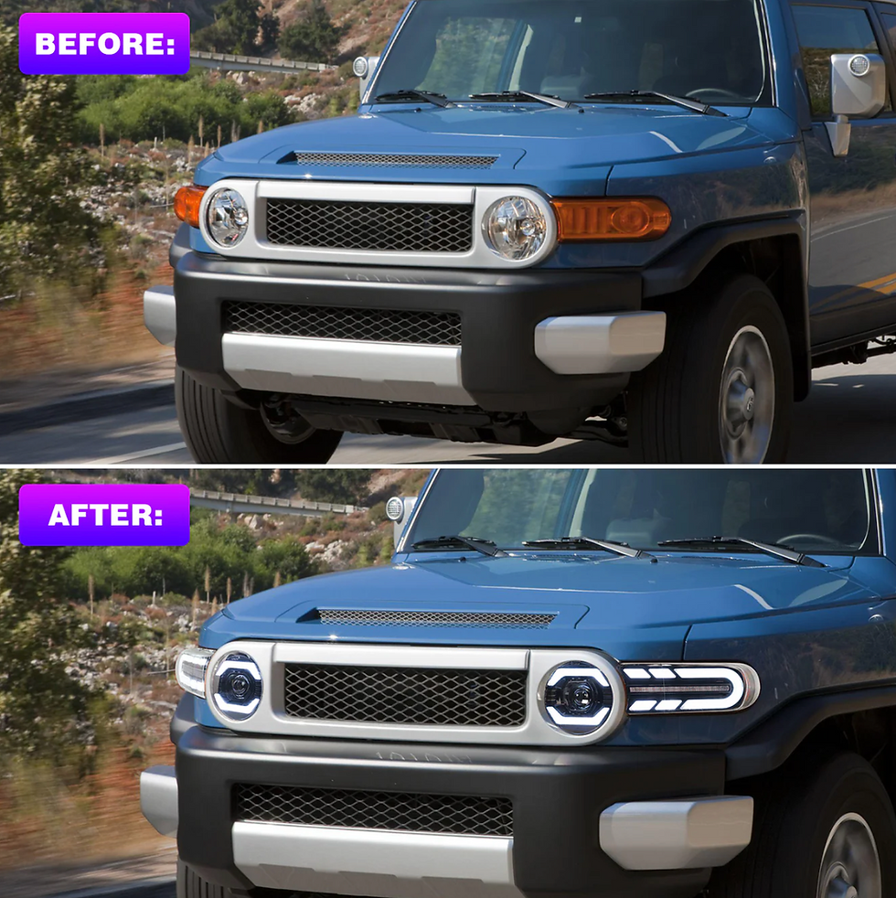 الصورة المصغرة: ARCHAIC Full LED Headlights Assembly For Toyota FJ Cruiser 2007-2021