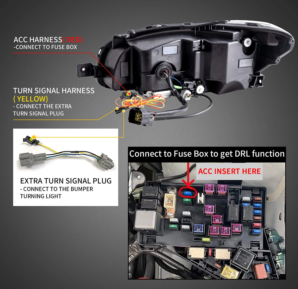 サムネイル： Subaru WRX LED Matrix Projector Headlights for 2015-2021