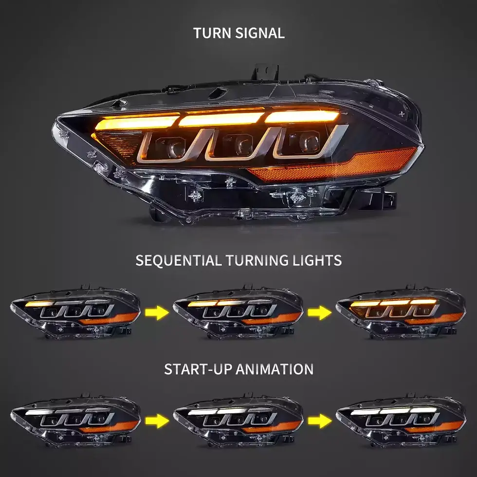Miniature : 2018-2023 Ford Mustang Headlights Full LED With S650 Style