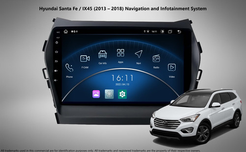 2013-2018 Hyundai Santa Fe Android Navigation System Apple CarPlay | iTek