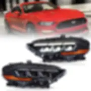 2018-2023 Ford Mustang Headlights Full LED With S650 Style