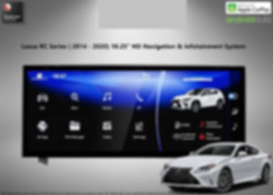 2014-2019 Lexus RC 10.25" HD Touch Screen Apple CarPlay Android Auto