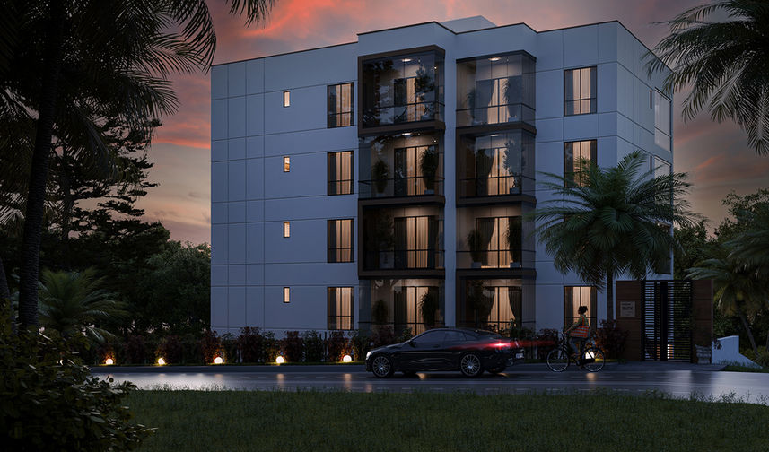 blox residance dış görünüm, şehir içi modern yaşam, kompakt konut projesi