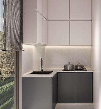 Minimalist detaylarla tasarlanmış, aydınlık ve modern villa iç mekânı – Bursa Bademli konut projesi iç görünüm