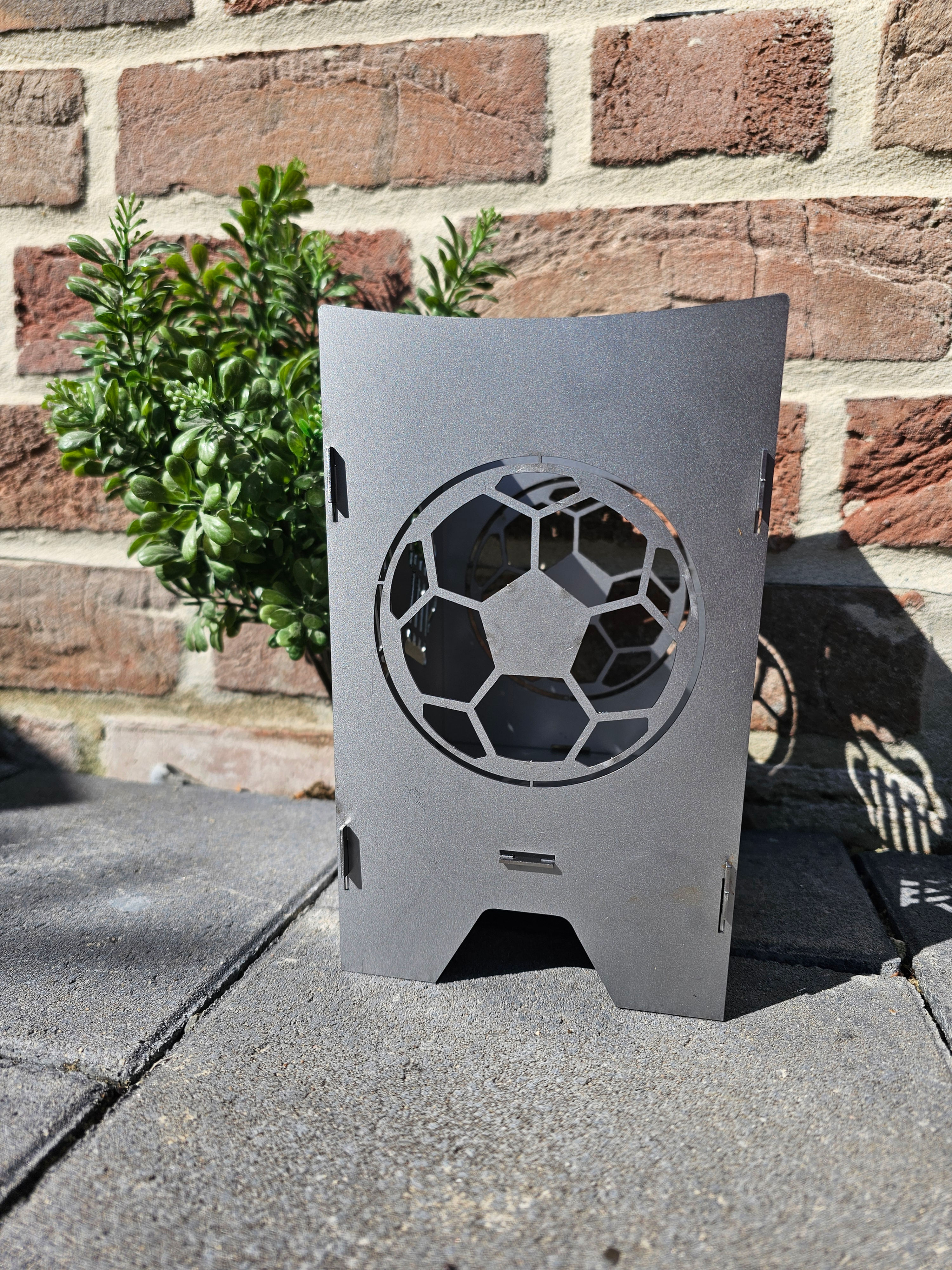 Windlicht "Fußball + Bierkrug"