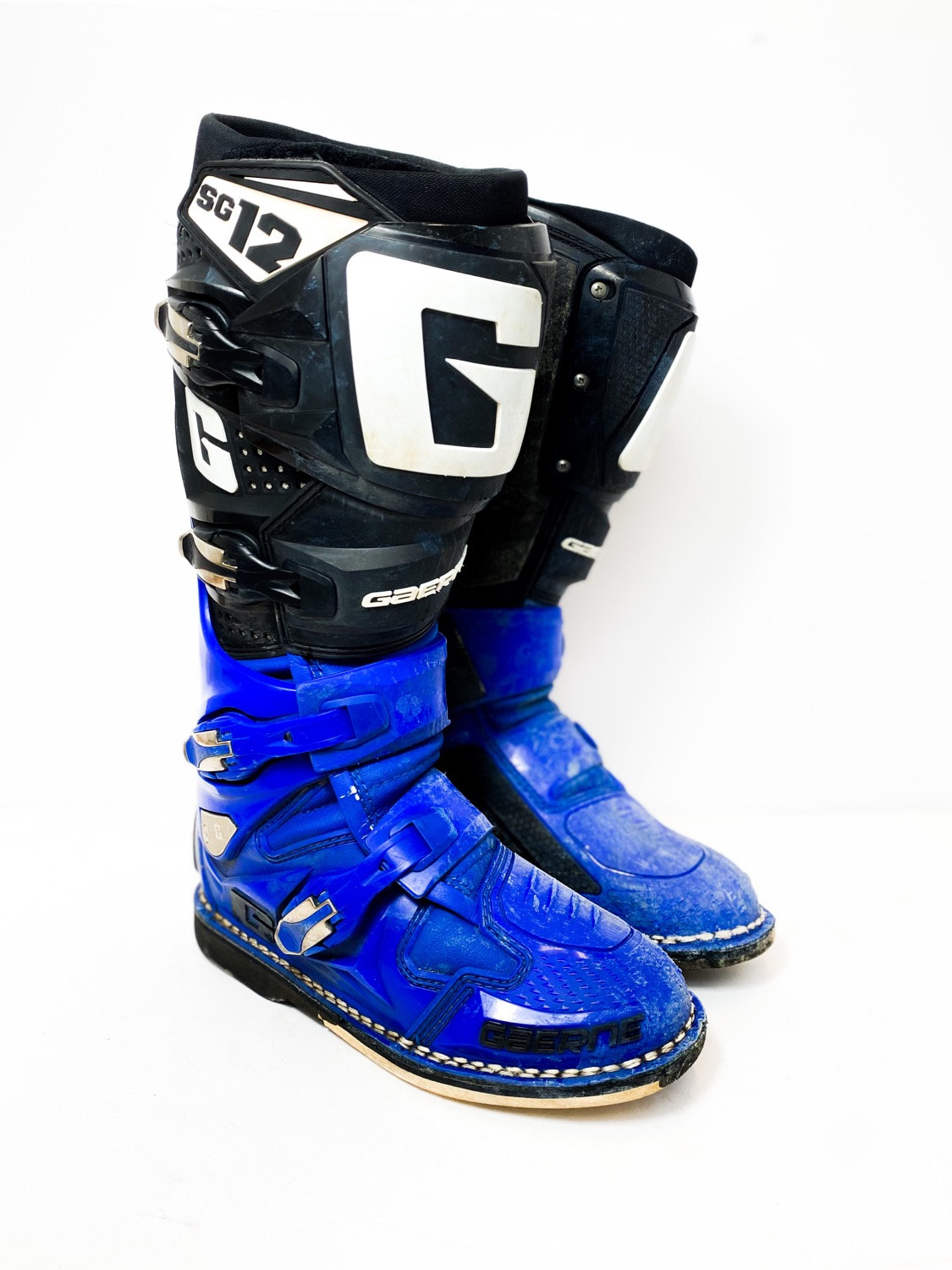 Gaerne SG12 blue/black boots Size 7 