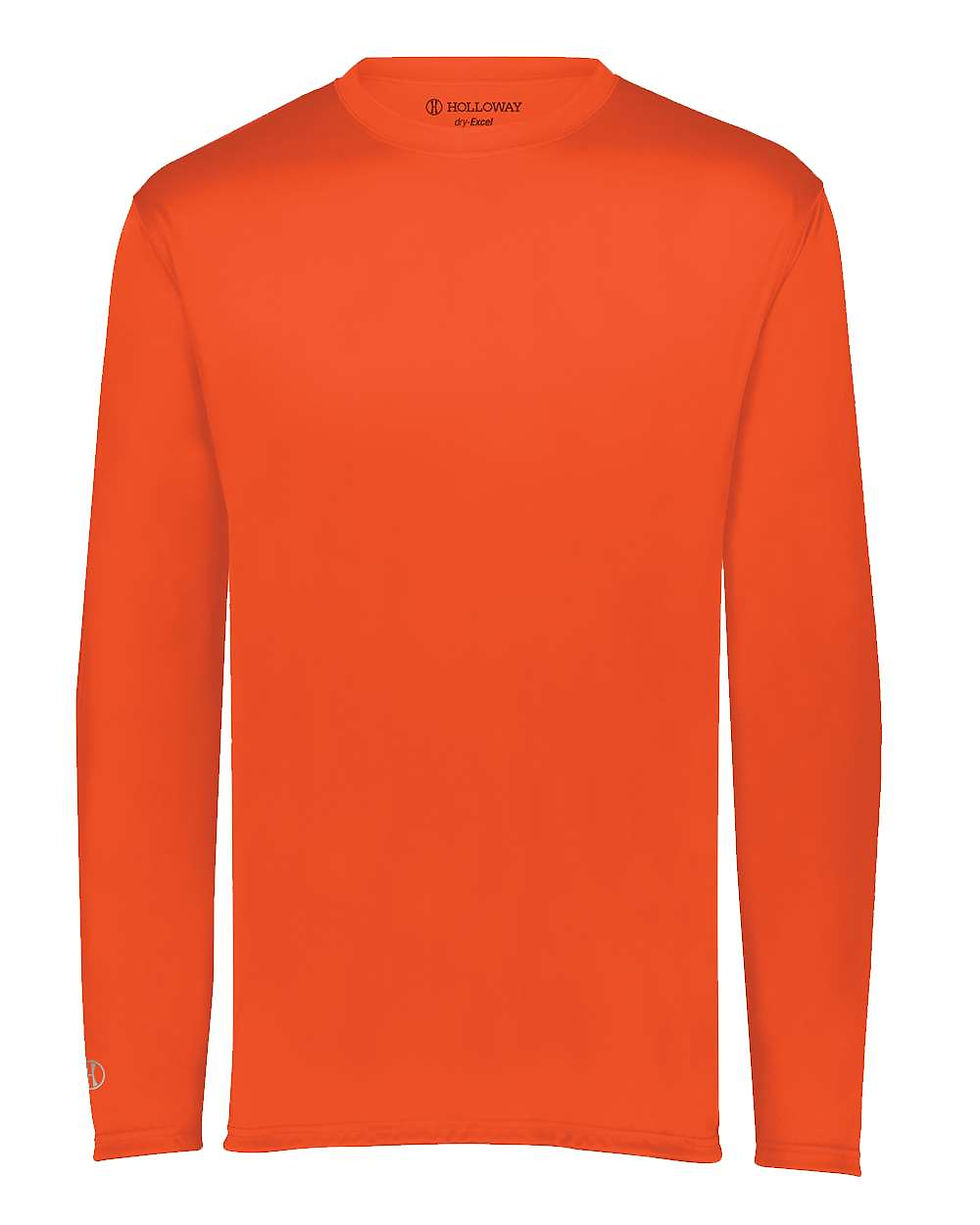 Thumbnail: Holloway Dry-Fit Performance Long Sleeve  T-Shirt  / 24 printed front & back