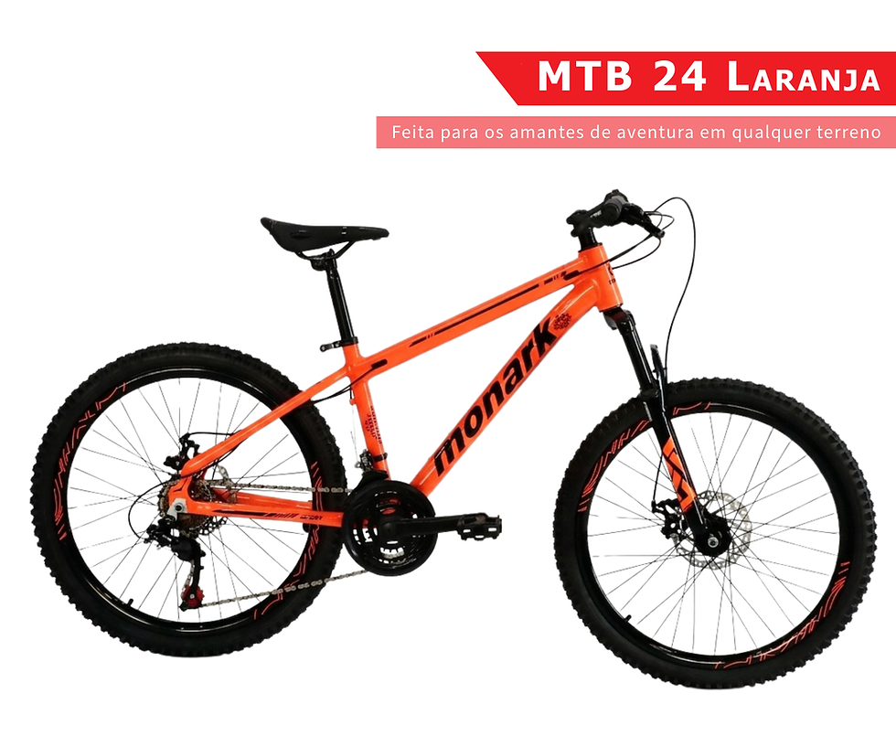 Bicicleta Monark MTB 24 Laranja - 1