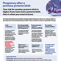 Pregnancy after a previous preterm birth