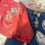 Thumbnail: Bolero with Embroidered Bird on Branch in Cherry Red