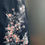 Thumbnail: Ebony Silk Dress with Pink Bow and Floral Embroidery