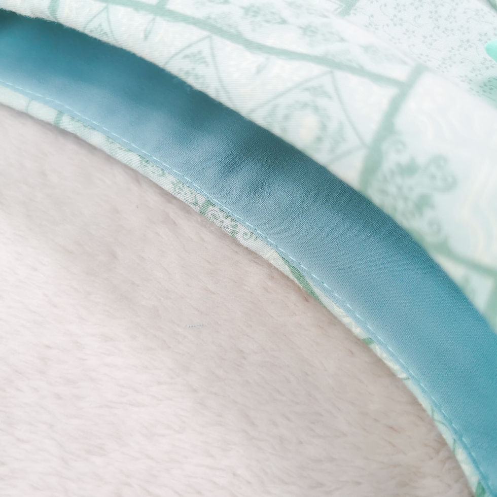 Thumbnail: A-Line Mandarin Collar Dress with Matching Silk Bows in Celadon Green