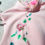 Thumbnail: Mandarin Collar Top with Embroidered Peonies - Pink