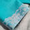 Thumbnail: Italian Cotton Teal A-Line Dress with Embroidered Silk Collar