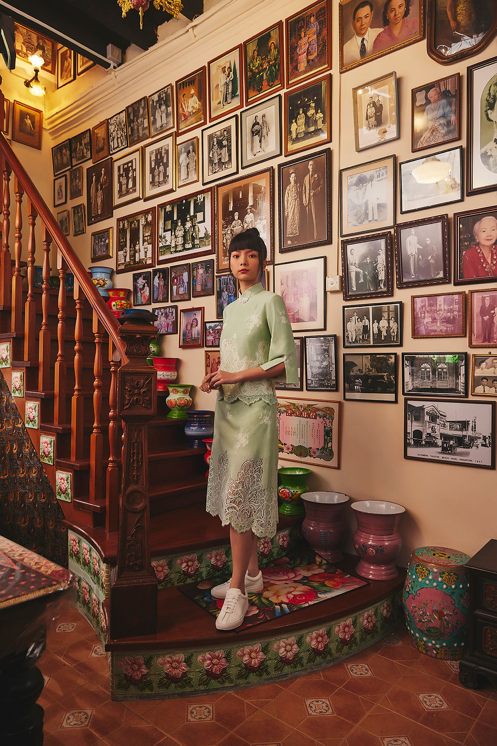 Thumbnail: Peranakan Green Lace Skirt