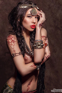 Фотосессия модели, будуар