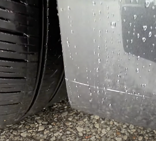 Scratch on a used car