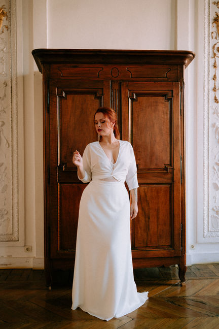 Delphine Josse - Boutique mariage Toulouse. Delphine Josse, Créatrice de robe de mariée à Toulouse, tenue de mariage civil, robe de cérémonie