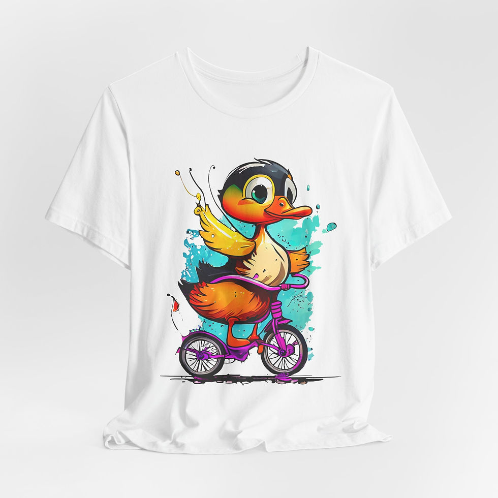 Thumbnail: Ducko's Bike Ride Tee — 'RawLand' Graphic T-Shirt