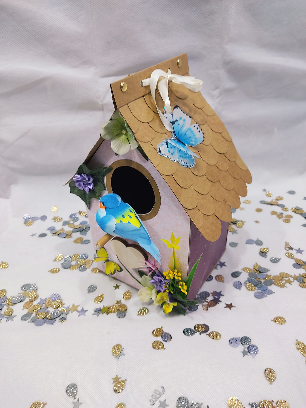 Thumbnail: Traditional Bird Feeder chocolate gift holder with Cadbury dairy milk