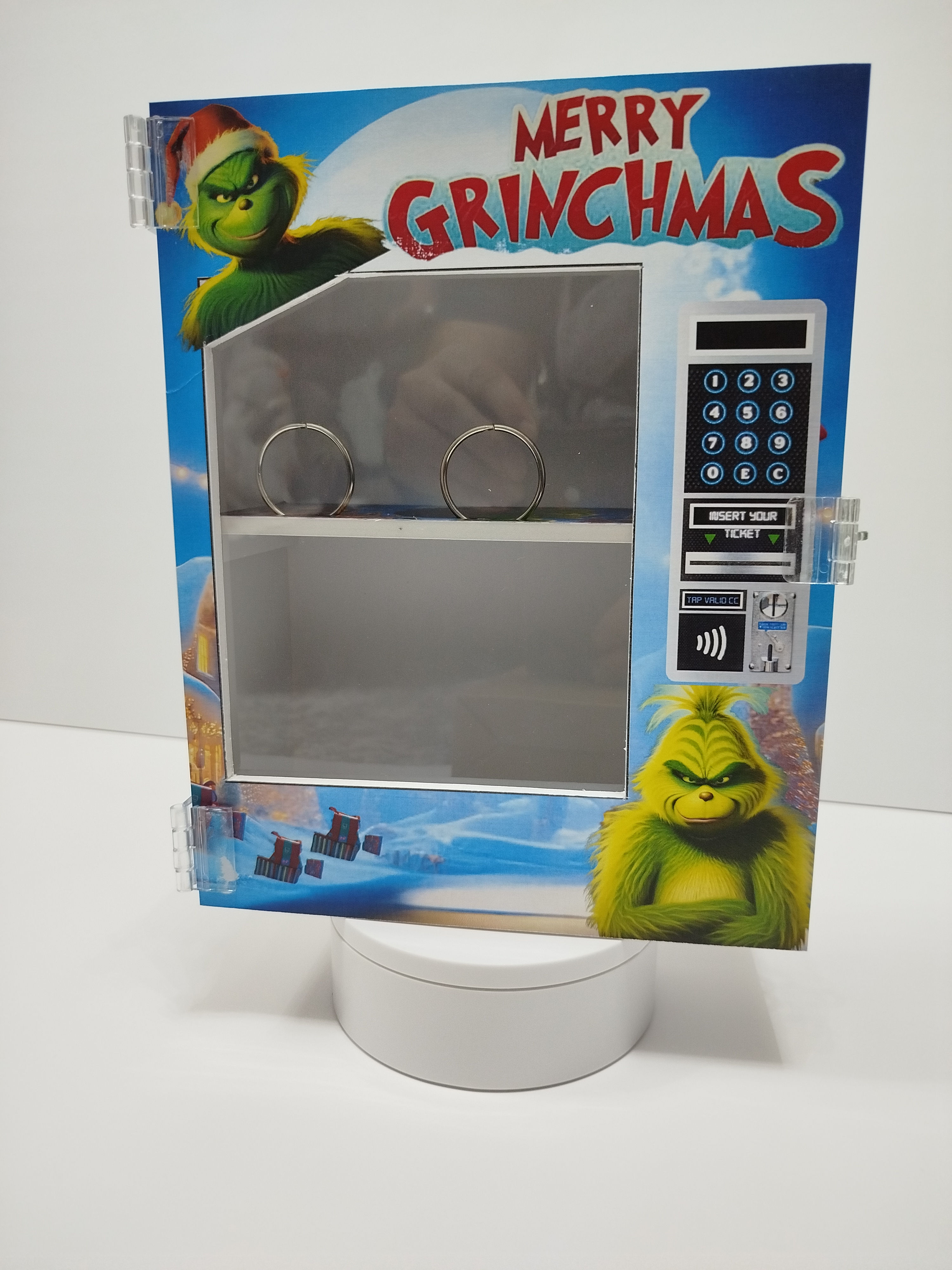 Merry Grinchmas Vending machine style gift box