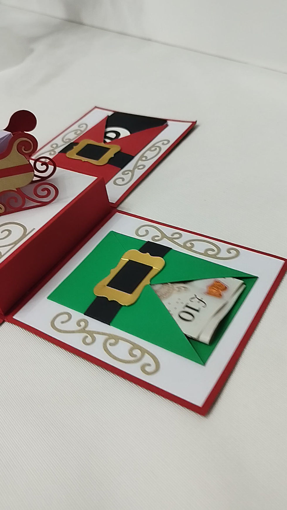 Thumbnail: Christmas Santa Workshop Explosion magic box  with money holder pockets