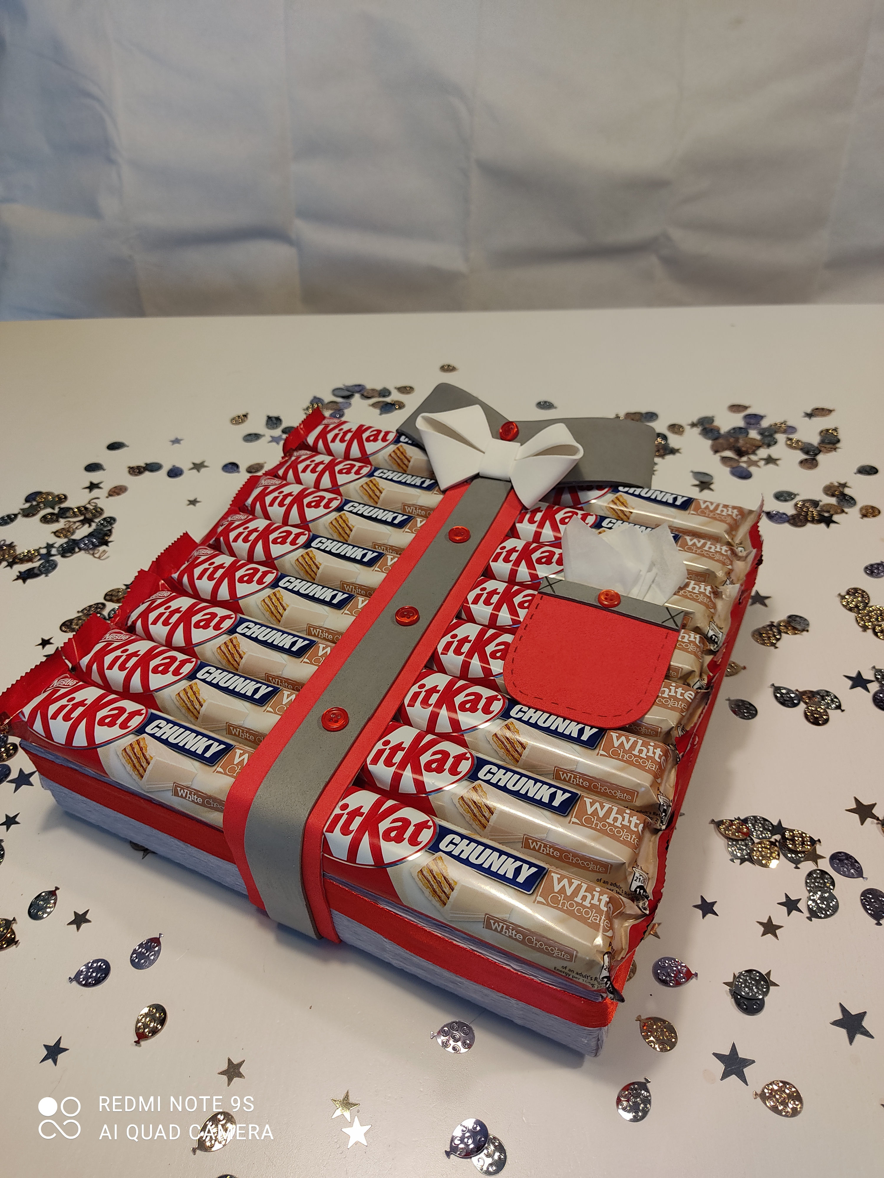 White Kit Kat chocolate shirt