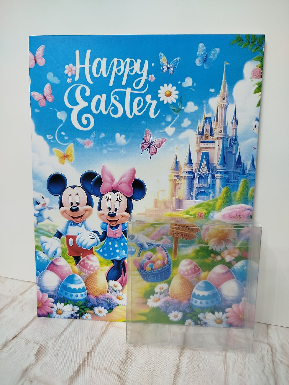 Thumbnail:  Mickey mouse EASTER jumbo card with sweets box and sweets #17