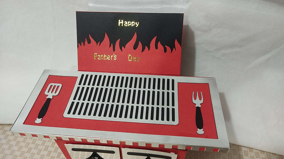 Thumbnail: BBQ GRILL SWEETS HOLDER TREAT BOX WITH CHOCOLATE 