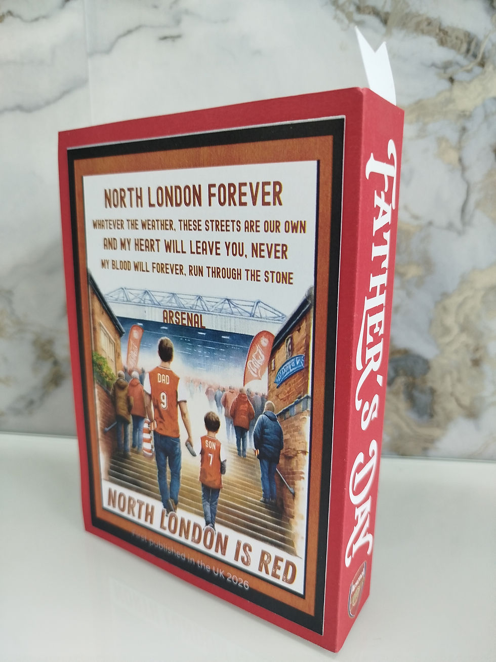 Thumbnail:  Arsenal Personalised transfer Book with card and chocolate bars
 
