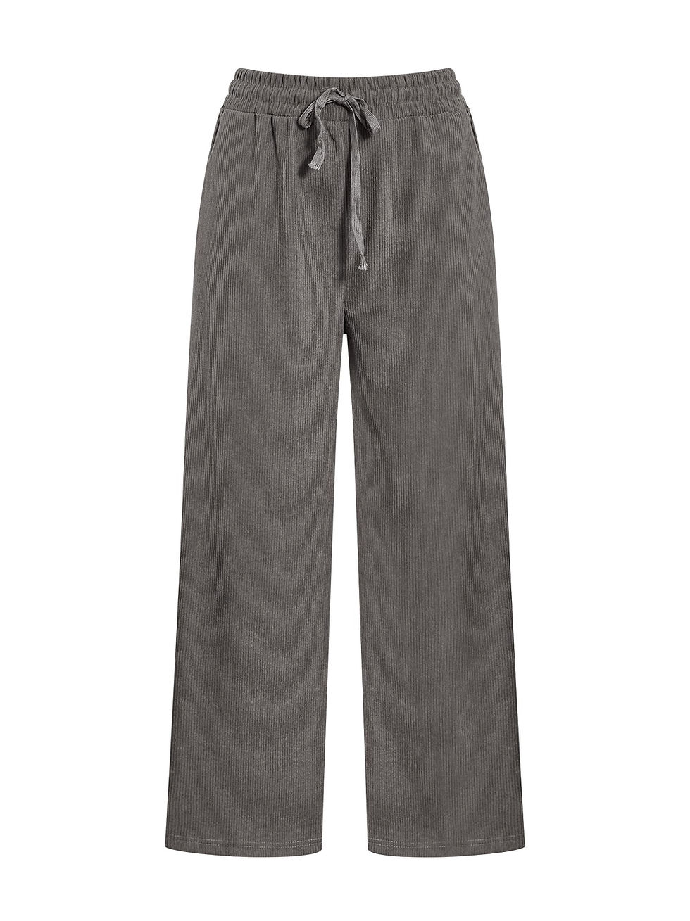 CORDUROY OVERSIZED PANTS GREY