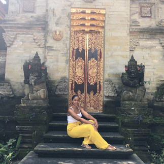 Girl traveling in Bali