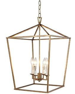 Antique Gold Lantern Pendant 2.JPG