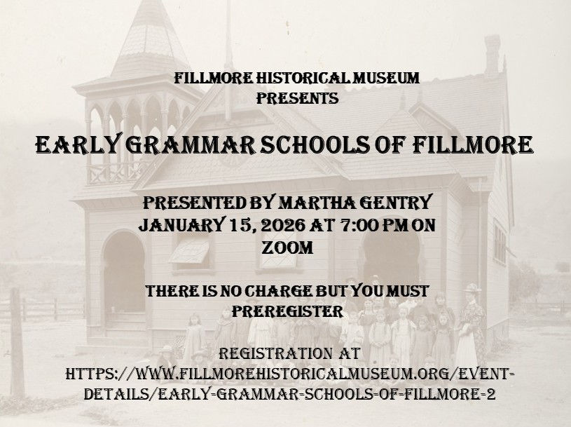 Early Grammar Schools of Fillmore