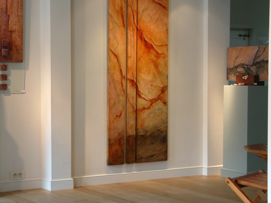 Fiery fraction 20-10-40x200cm (oilpainting -canvas on panels)