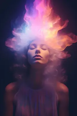 Una mujer que esta experimentando la expansion de Consciencia