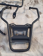 Powder coating bike spares