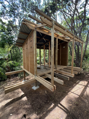natural building workshop, ecovillage compost toilet | old doors new ways