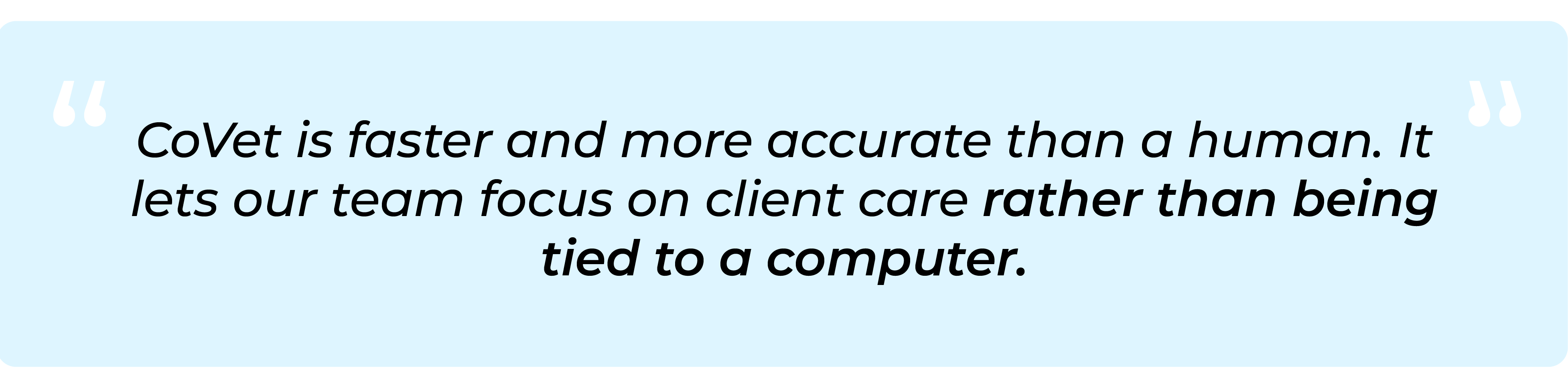CoVet ai scribe testimonial