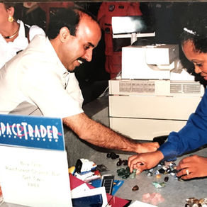 Abu Dhabi delegation visiting NASA in Houston in 1993.