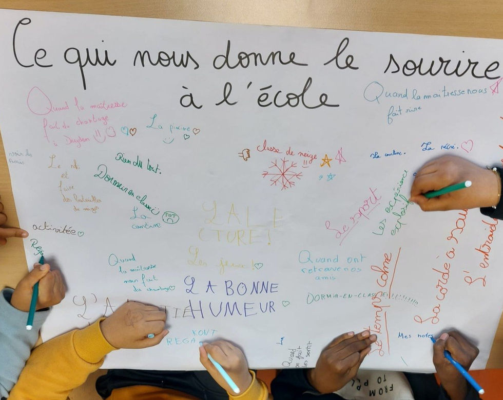 CAJJED abriter par la fondation AnBer, LE SENS de LECOLE