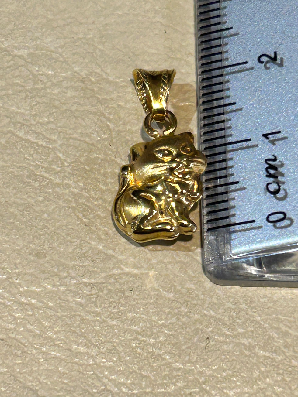 Miniatura: CIONDOLO gattino in oro 18ct