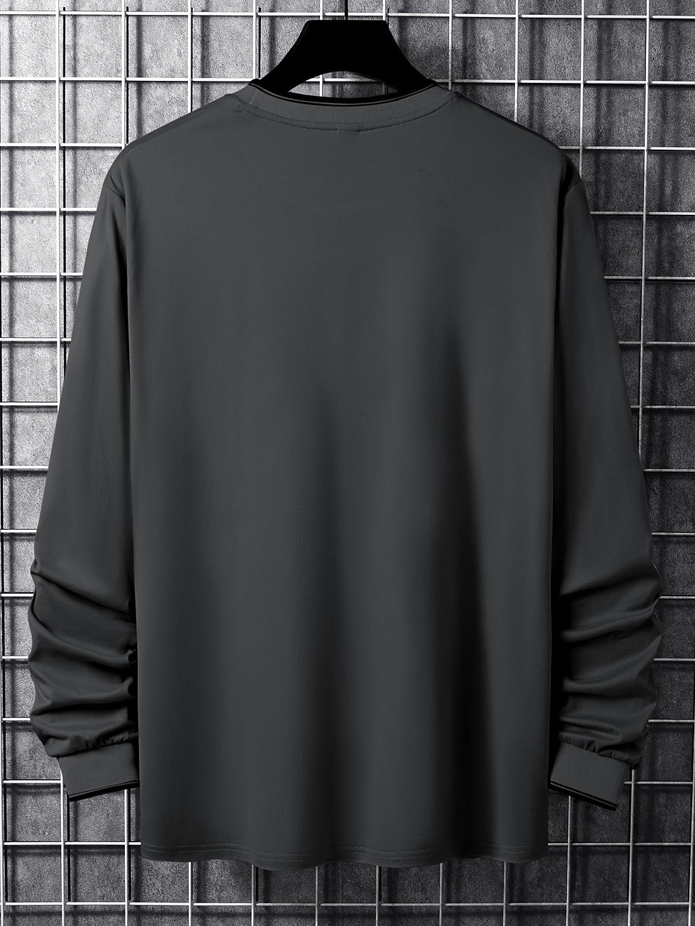 Thumbnail: Manfinity Homme Men Letter Graphic Tee Without Necklace