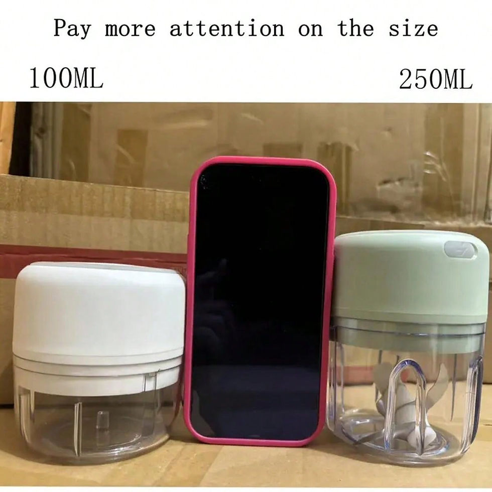 Thumbnail: Electric Garlic Chopper, Portable VeggieChopper , 250ML,100ML, Garlic GrinderMa