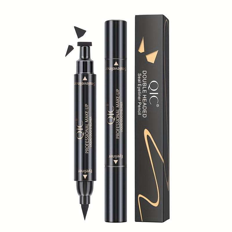 Thumbnail: Waterproof and Smudge-Proof Double-Headed Seal Eyeliner Pen for Triangle Wing a