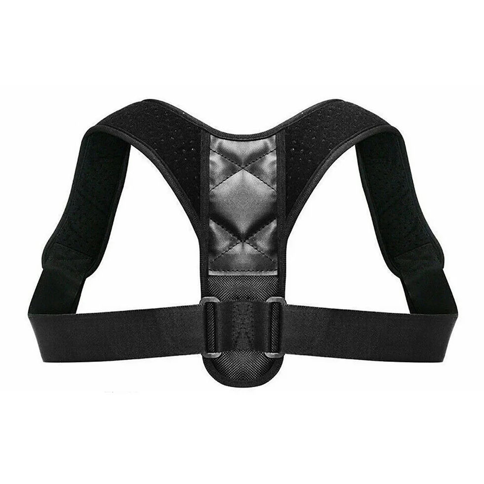 Thumbnail: Adjustable Back Posture Corrector Neck Back Support Belt Spine Shoulder